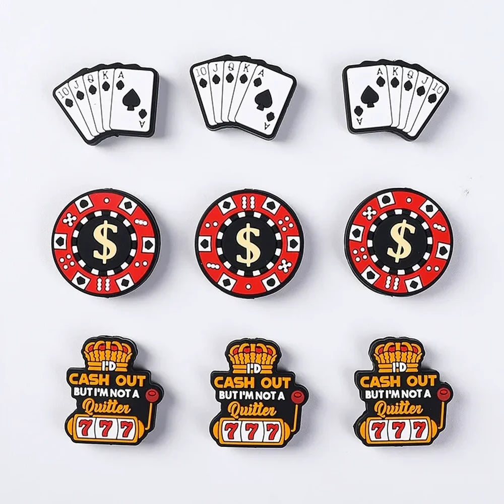 Flatback Crown Silicone Focal Beads for DIY Pens Keychains