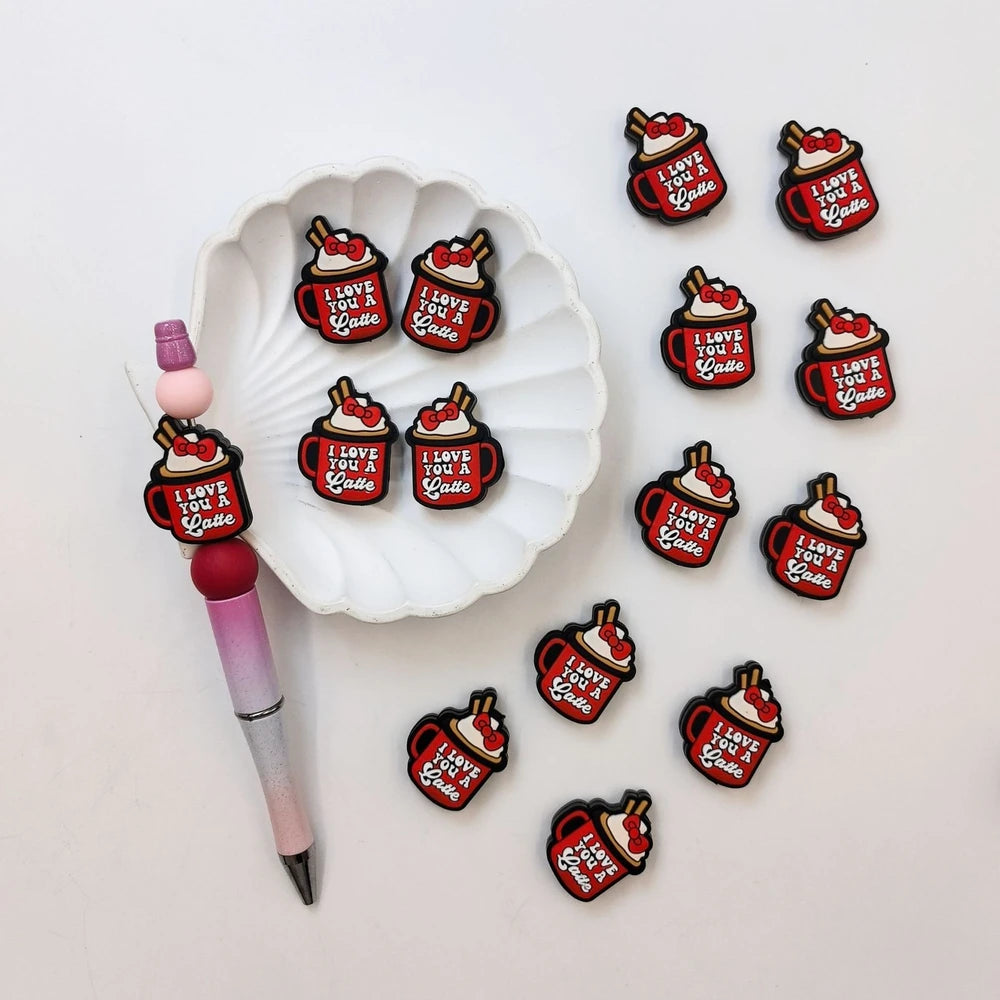 Flatback Cup Silicone Focal Beads for DIY Pens Keychains Bracelet