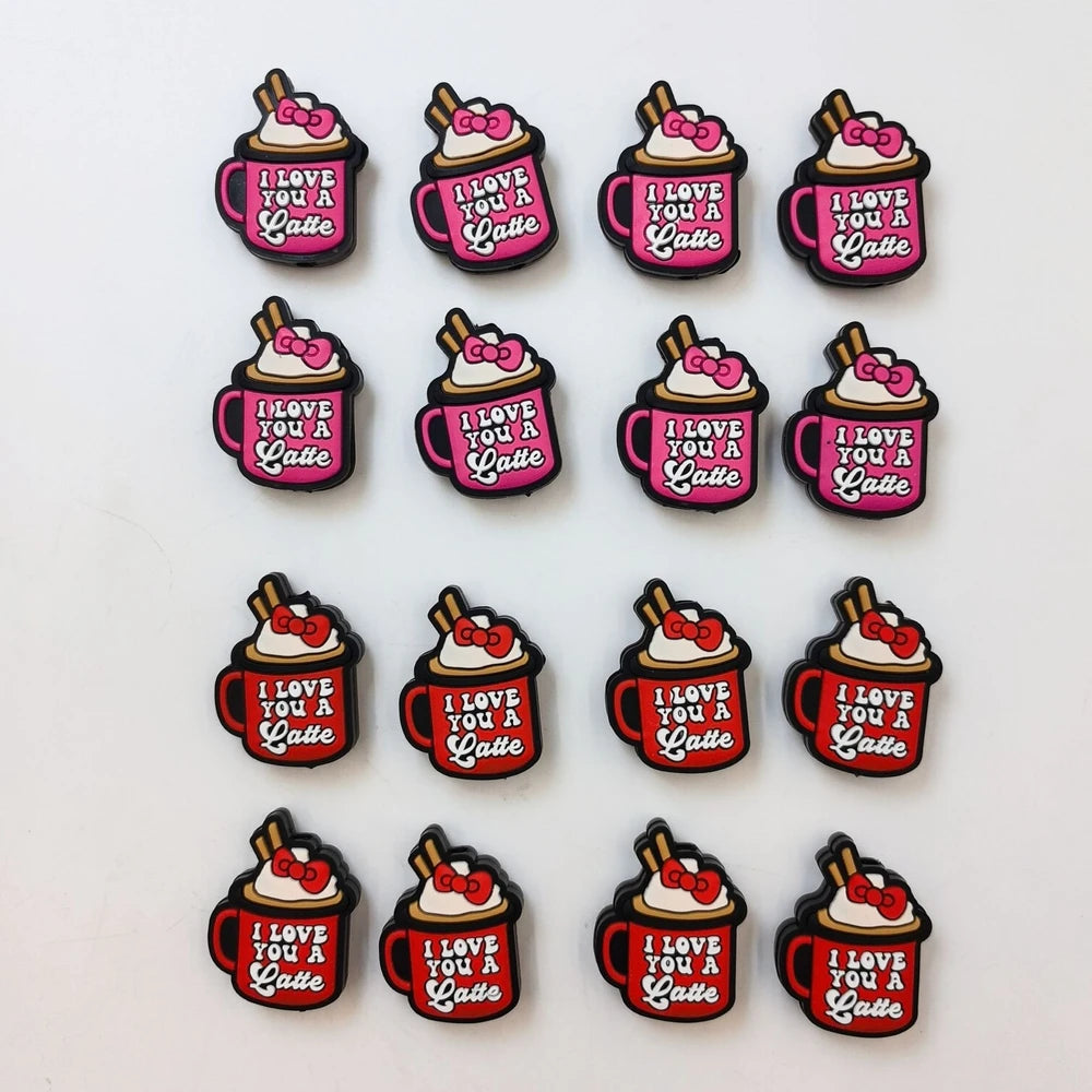 Flatback Cup Silicone Focal Beads for DIY Pens Keychains Bracelet