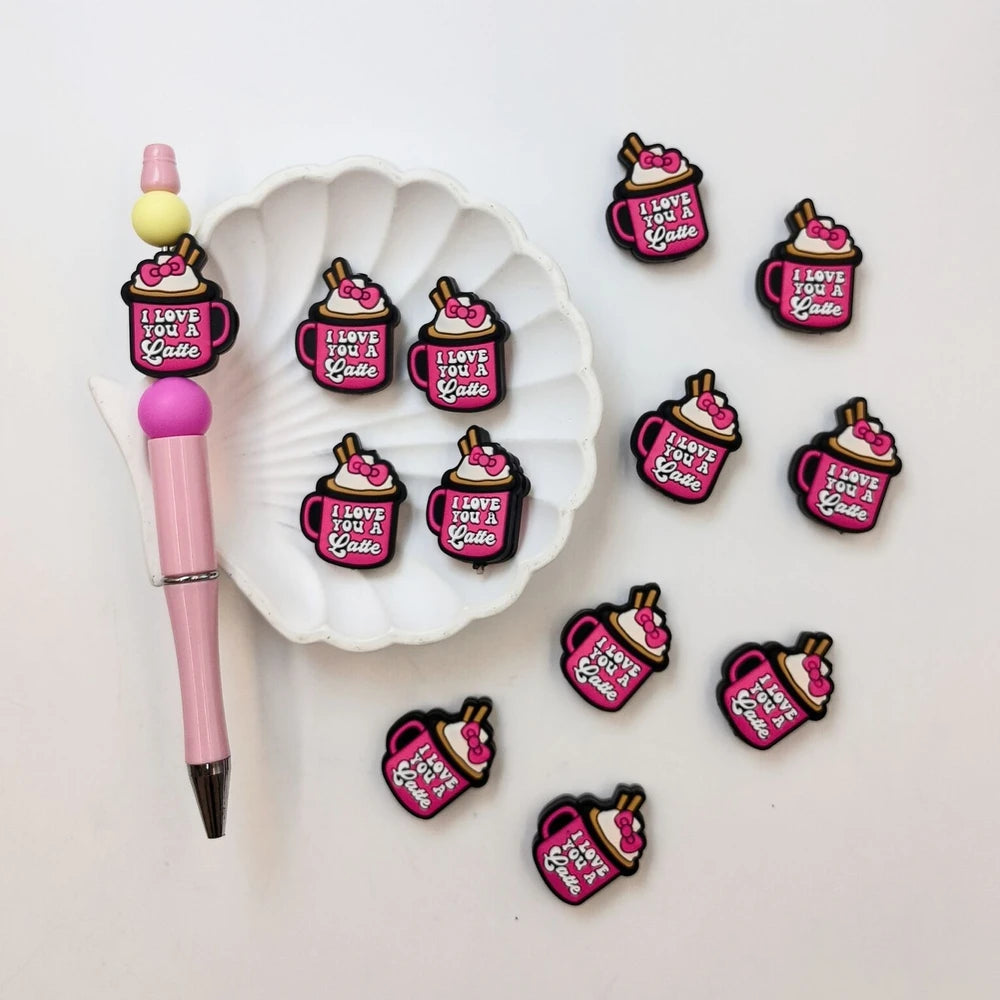 Flatback Cup Silicone Focal Beads for DIY Pens Keychains Bracelet