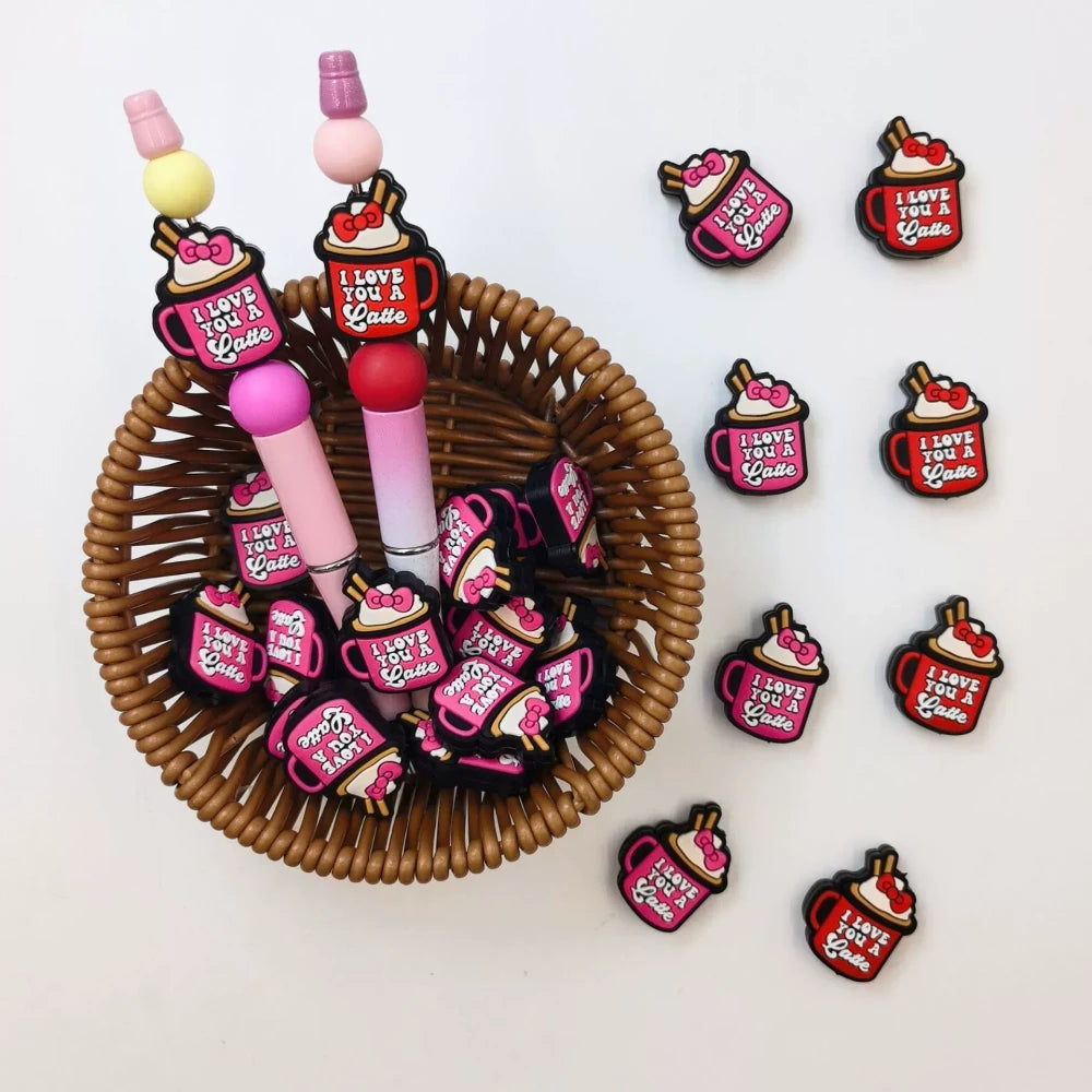 Flatback Cup Silicone Focal Beads for DIY Pens Keychains Bracelet