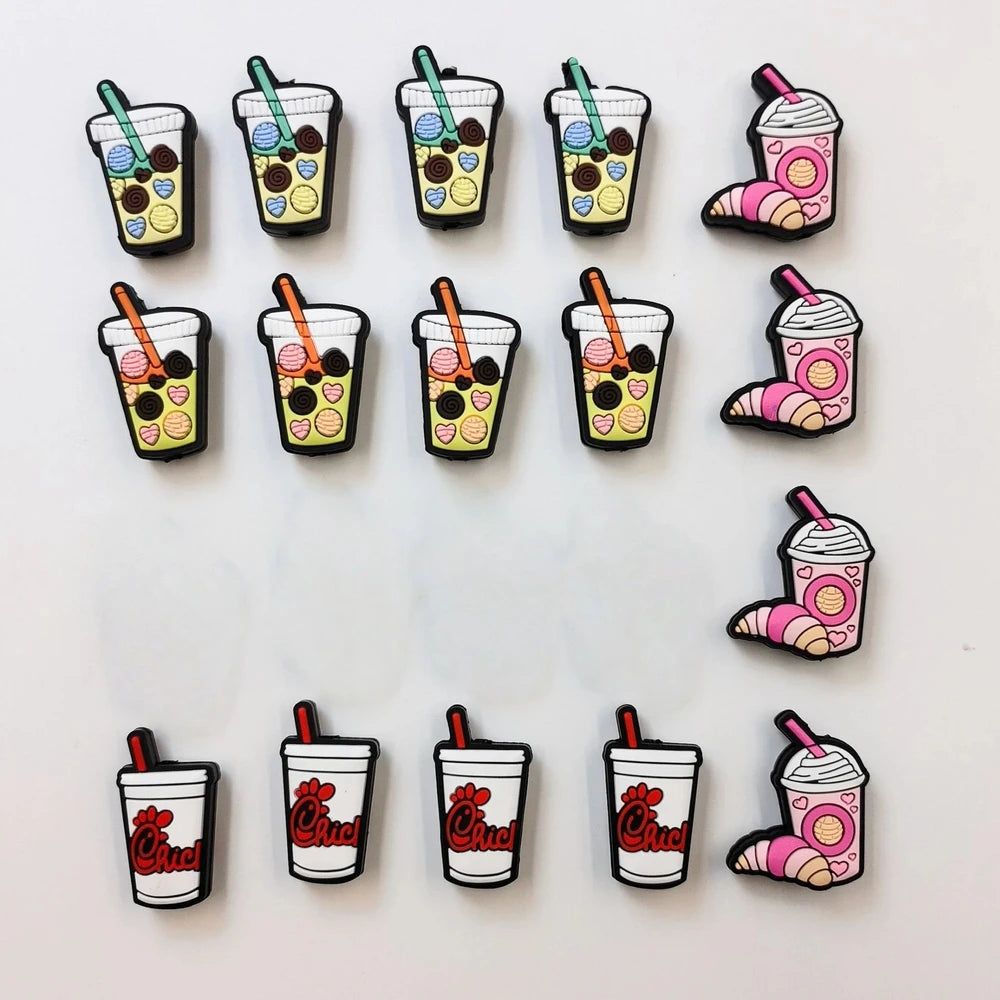 Flatback Cup Silicone Focal Beads for DIY Pens Keychains Bracelet