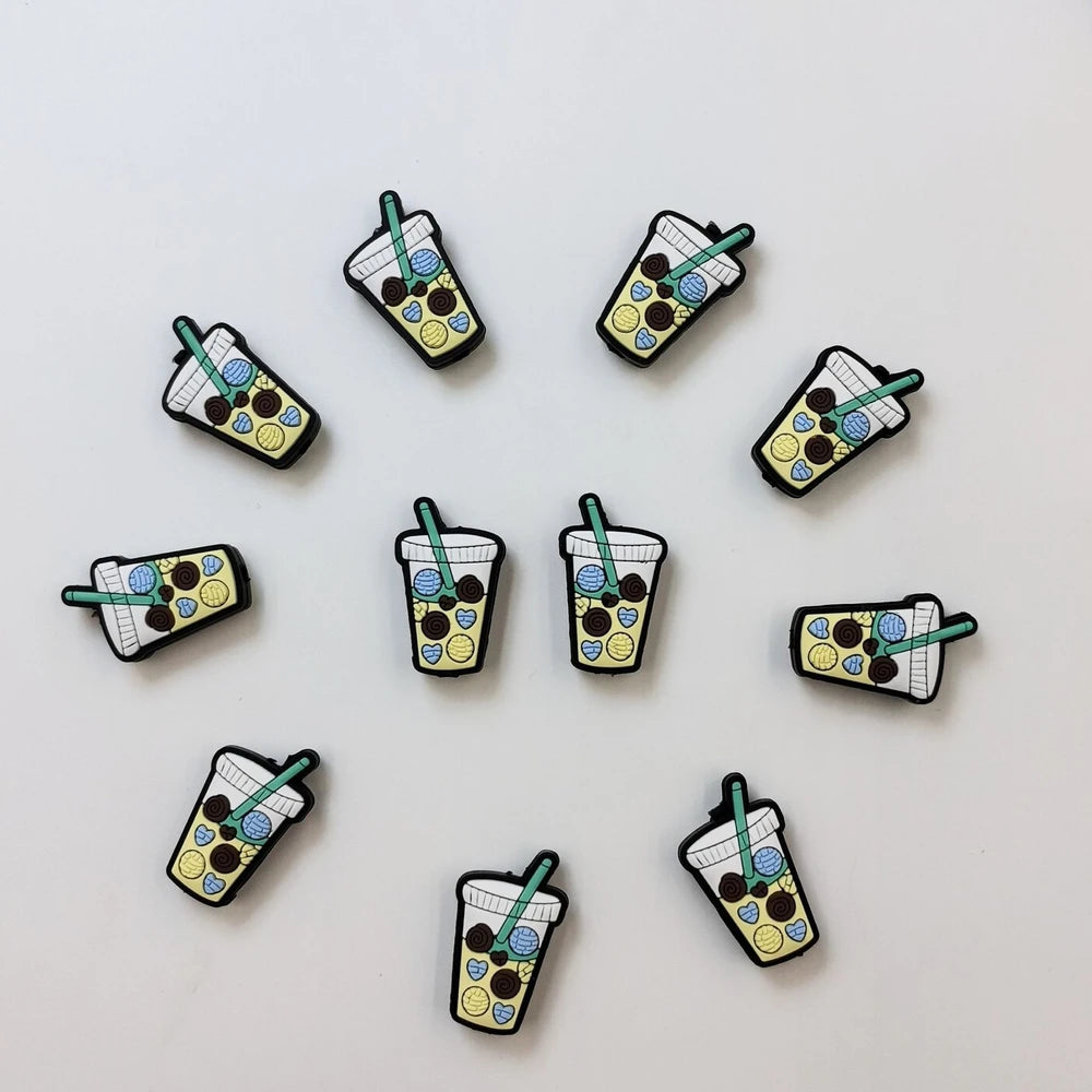 Flatback Cup Silicone Focal Beads for DIY Pens Keychains Bracelet