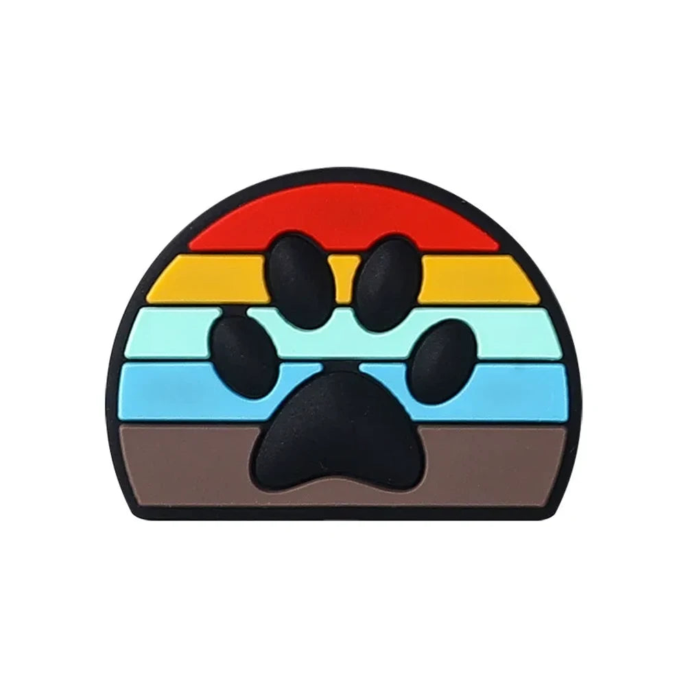 Flatback Dachshund Silicone Focal Beads for DIY Pens Keychains