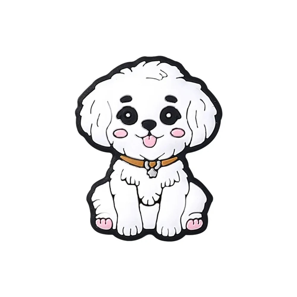 Flatback Dachshund Silicone Focal Beads for DIY Pens Keychains