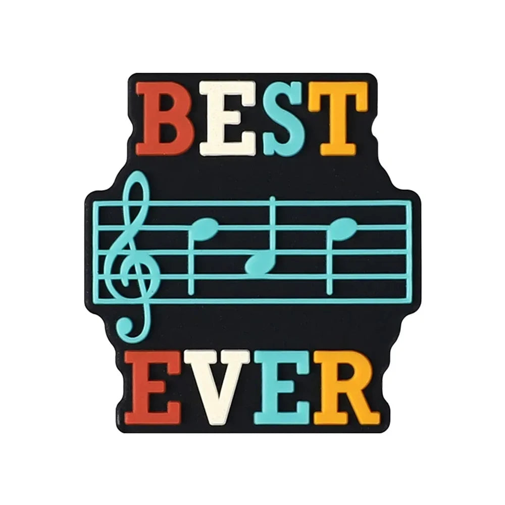 Flatback Dad Silicone Focal Beads for DIY Pens Keychains