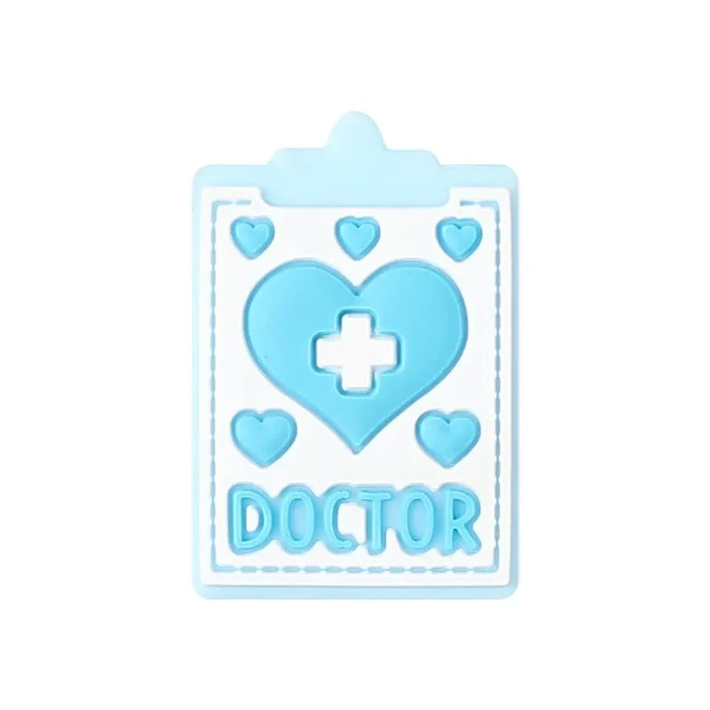 Flatback Doctor Series Silicone Focal Beads for DIY Pens Keychains