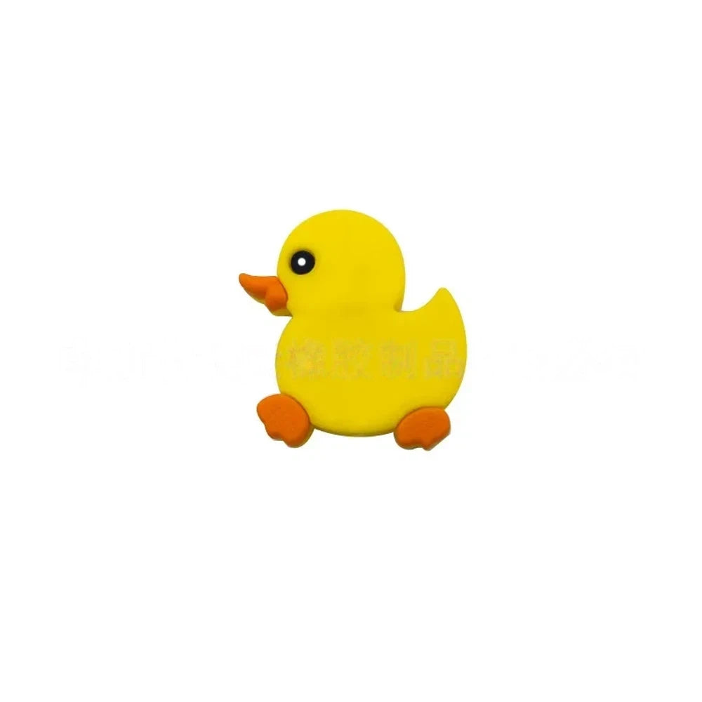 Flatback Duck Silicone Focal Beads for DIY Keychains Bracelet Pens