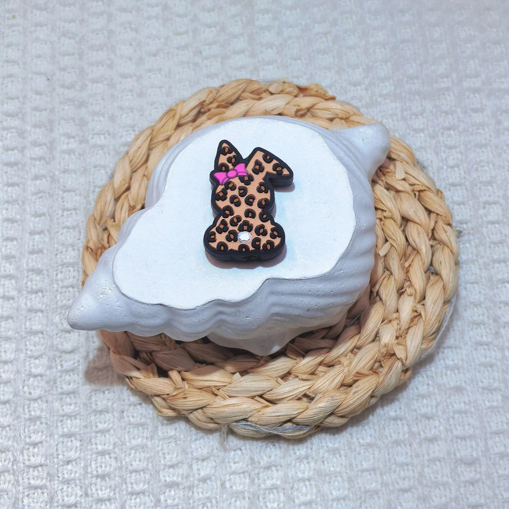 Flatback Easter Series Silicone Focal Beads for DIY Pens Bracelet Keychains