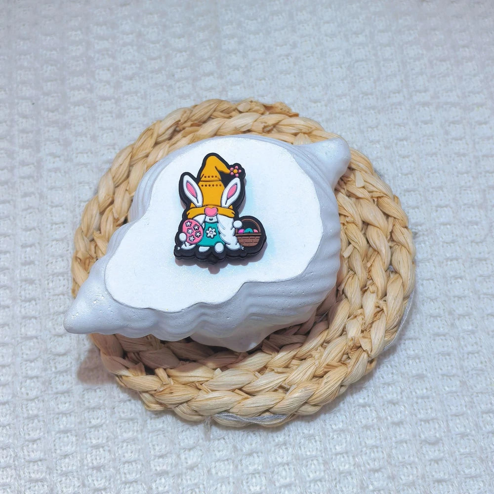 Flatback Easter Series Silicone Focal Beads for DIY Pens Bracelet Keychains