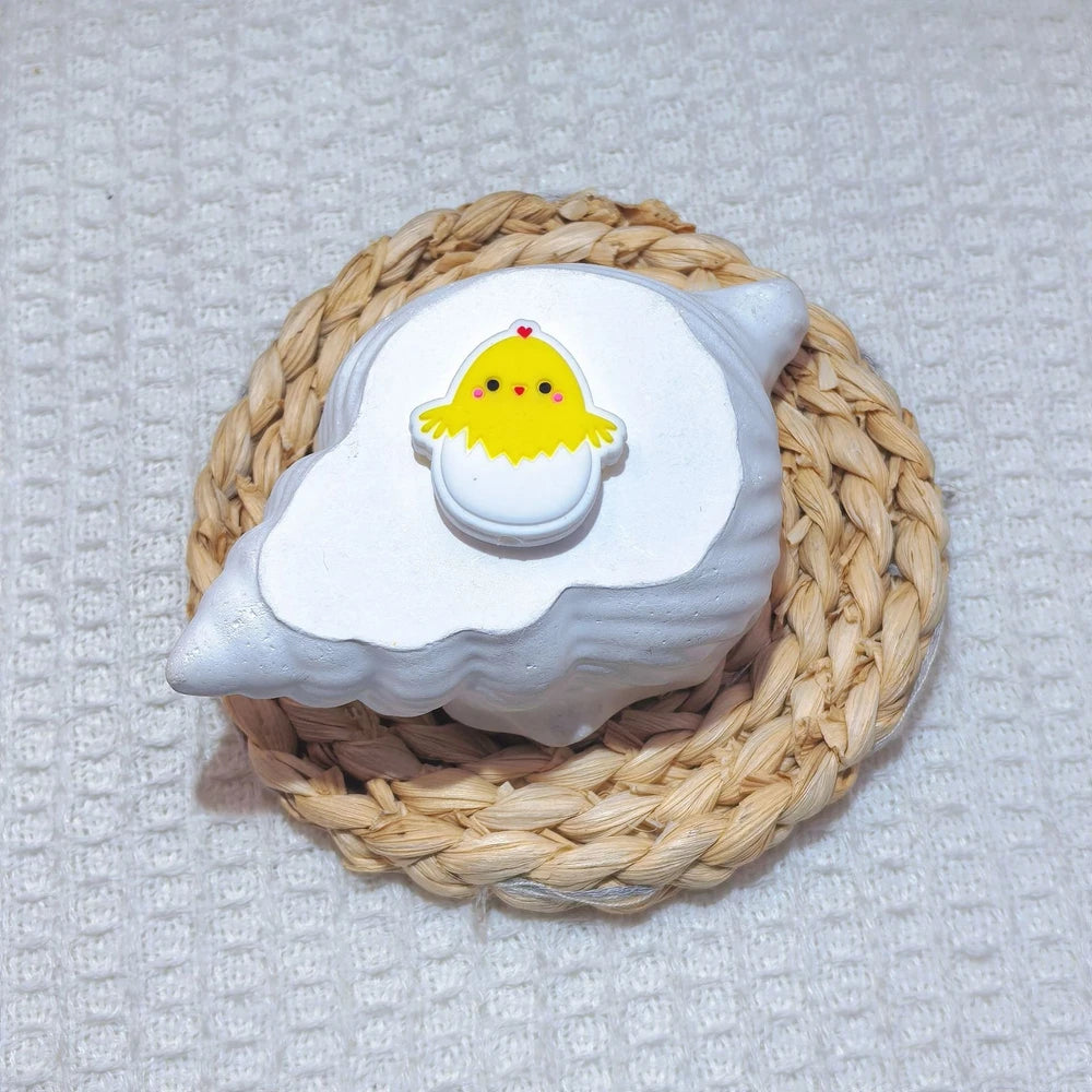 Flatback Easter Series Silicone Focal Beads for DIY Pens Bracelet Keychains