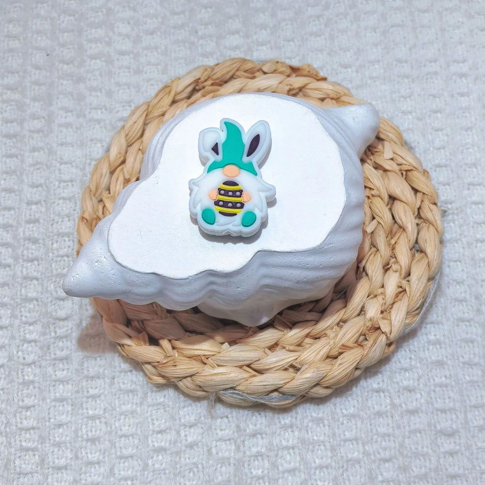 Flatback Easter Series Silicone Focal Beads for DIY Pens Bracelet Keychains