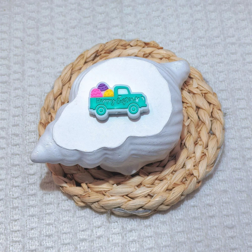 Flatback Easter Series Silicone Focal Beads for DIY Pens Bracelet Keychains