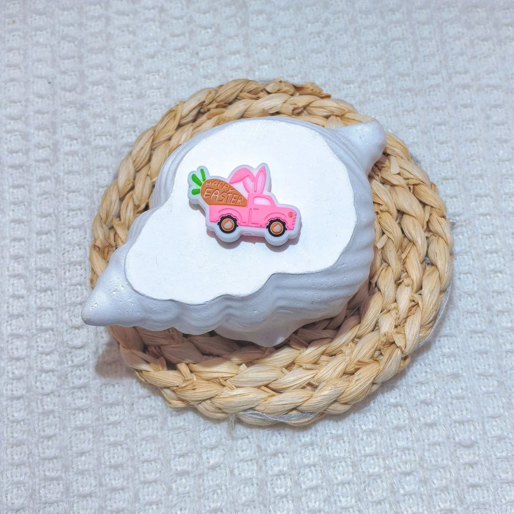 Flatback Easter Series Silicone Focal Beads for DIY Pens Bracelet Keychains