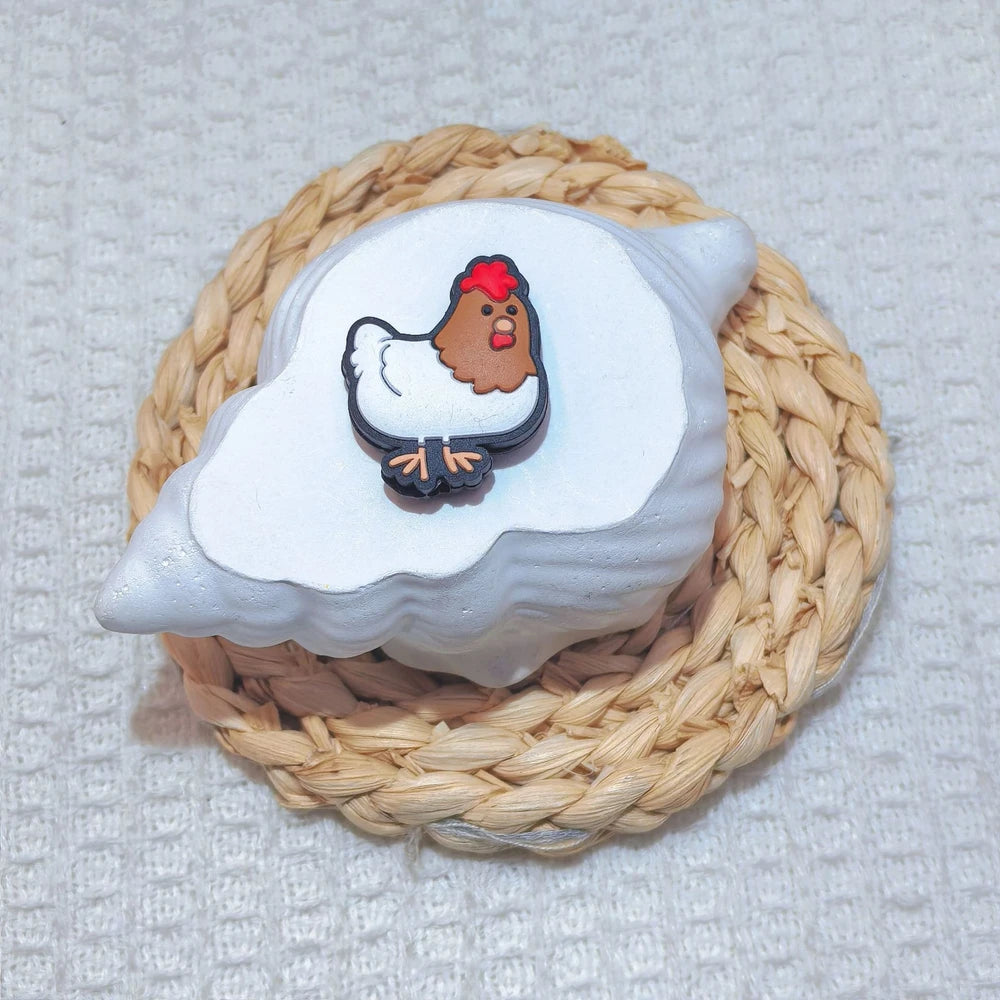 Flatback Easter Series Silicone Focal Beads for DIY Pens Bracelet Keychains