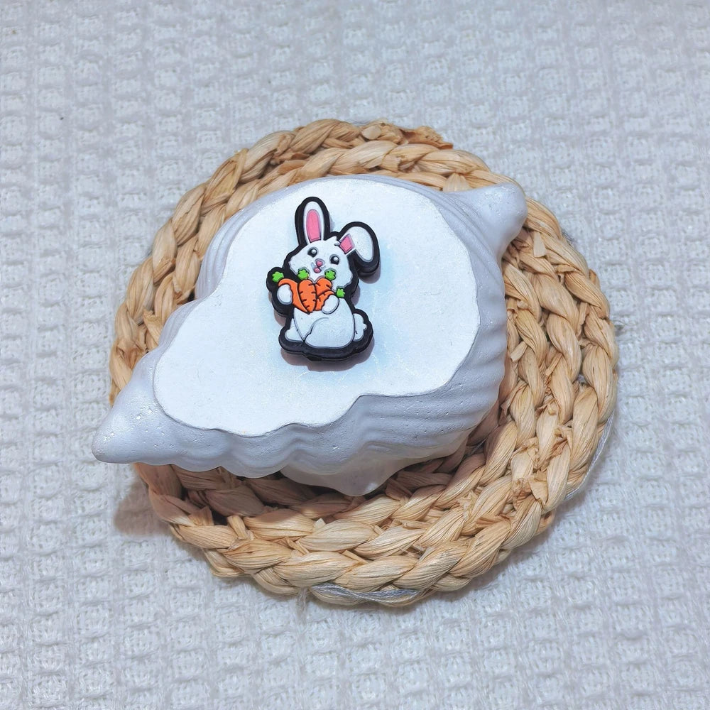 Flatback Easter Series Silicone Focal Beads for DIY Pens Bracelet Keychains