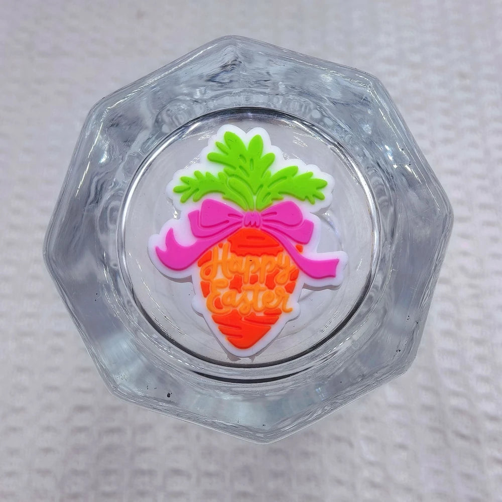 Flatback Easter Silicone Focal Beads for DIY Pens Keychains