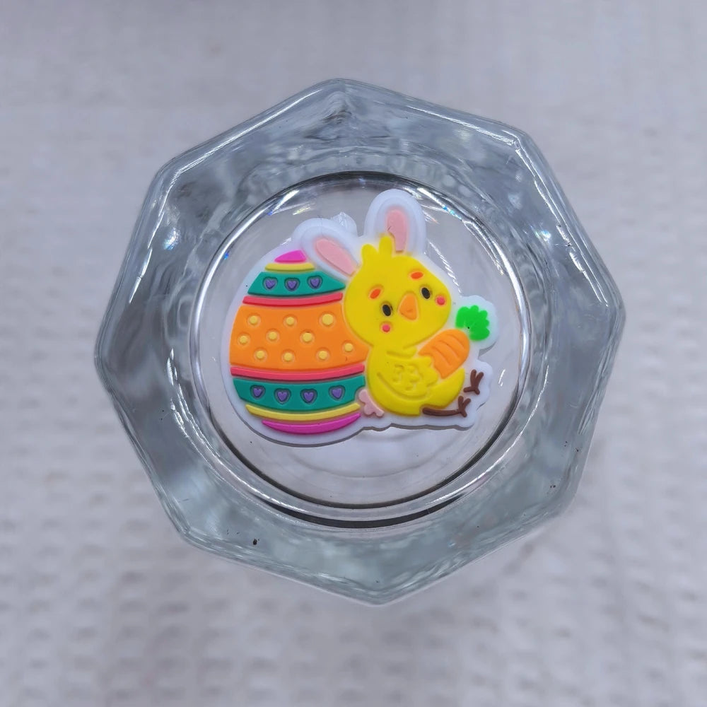 Flatback Easter Silicone Focal Beads for DIY Pens Keychains