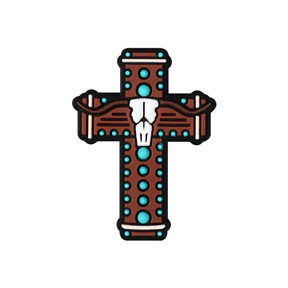 Flatback Faith Silicone Focal Beads for DIY Pens Keychains