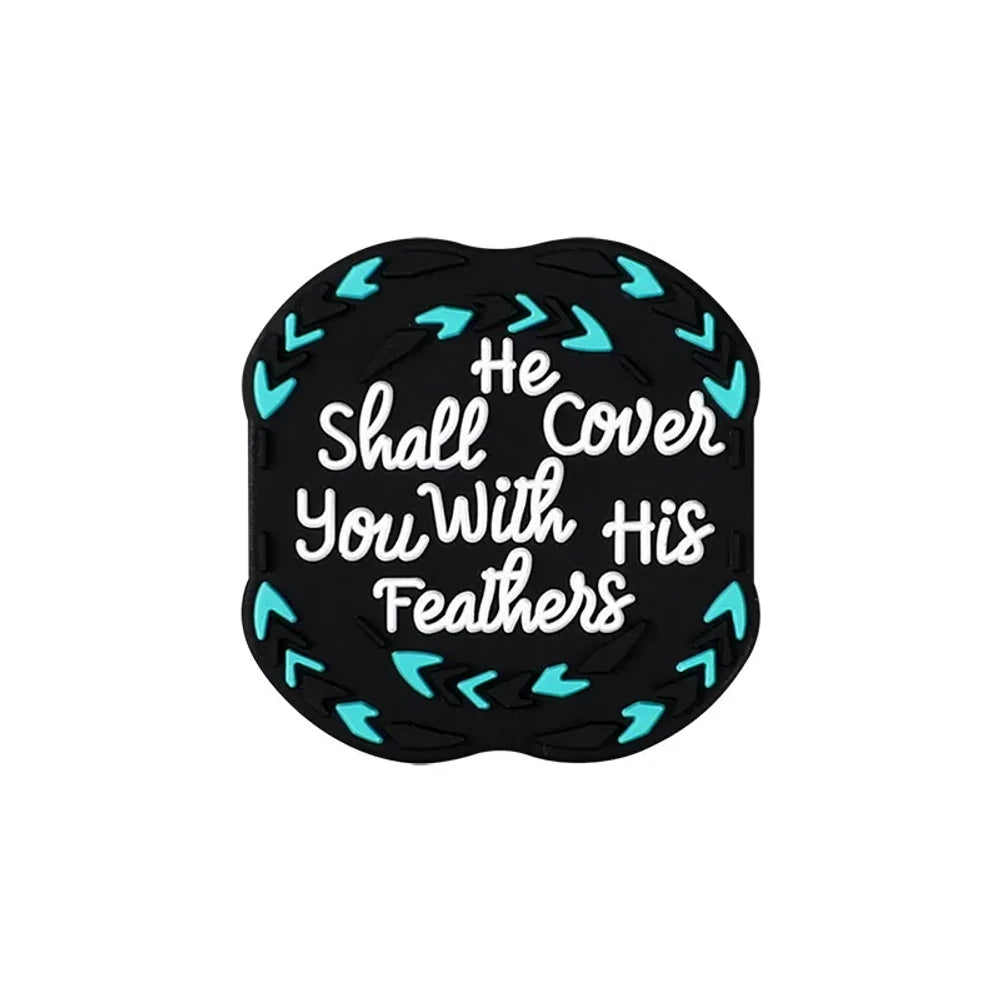 Flatback Faith Silicone Focal Beads for DIY Pens Keychains