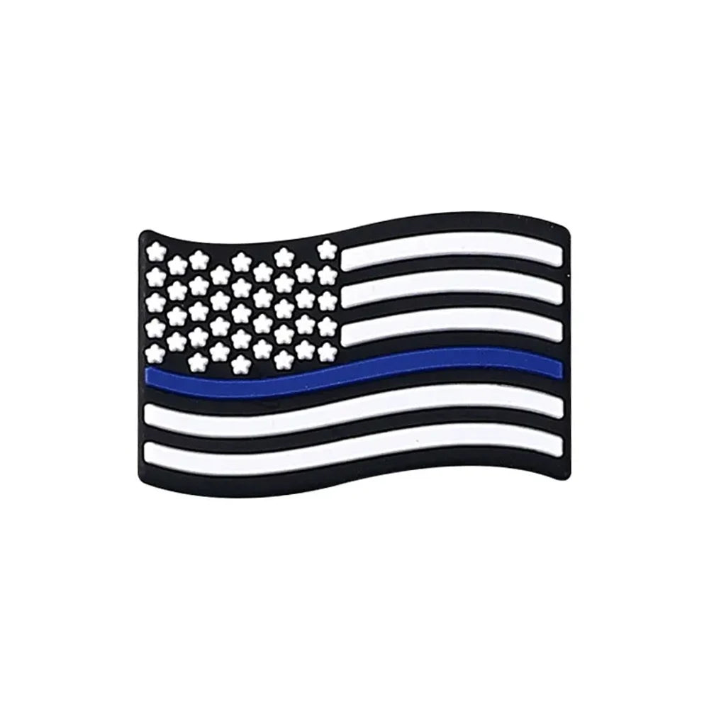 Flatback Flag Silicone Focal Beads for DIY Pens Keychains