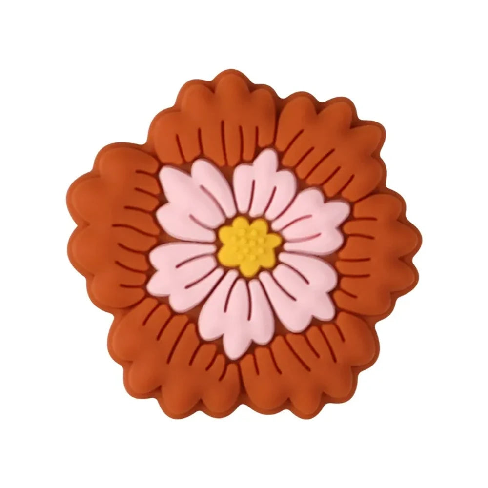 Flatback Flower Silicone Focal Beads for DIY Pens Keychains