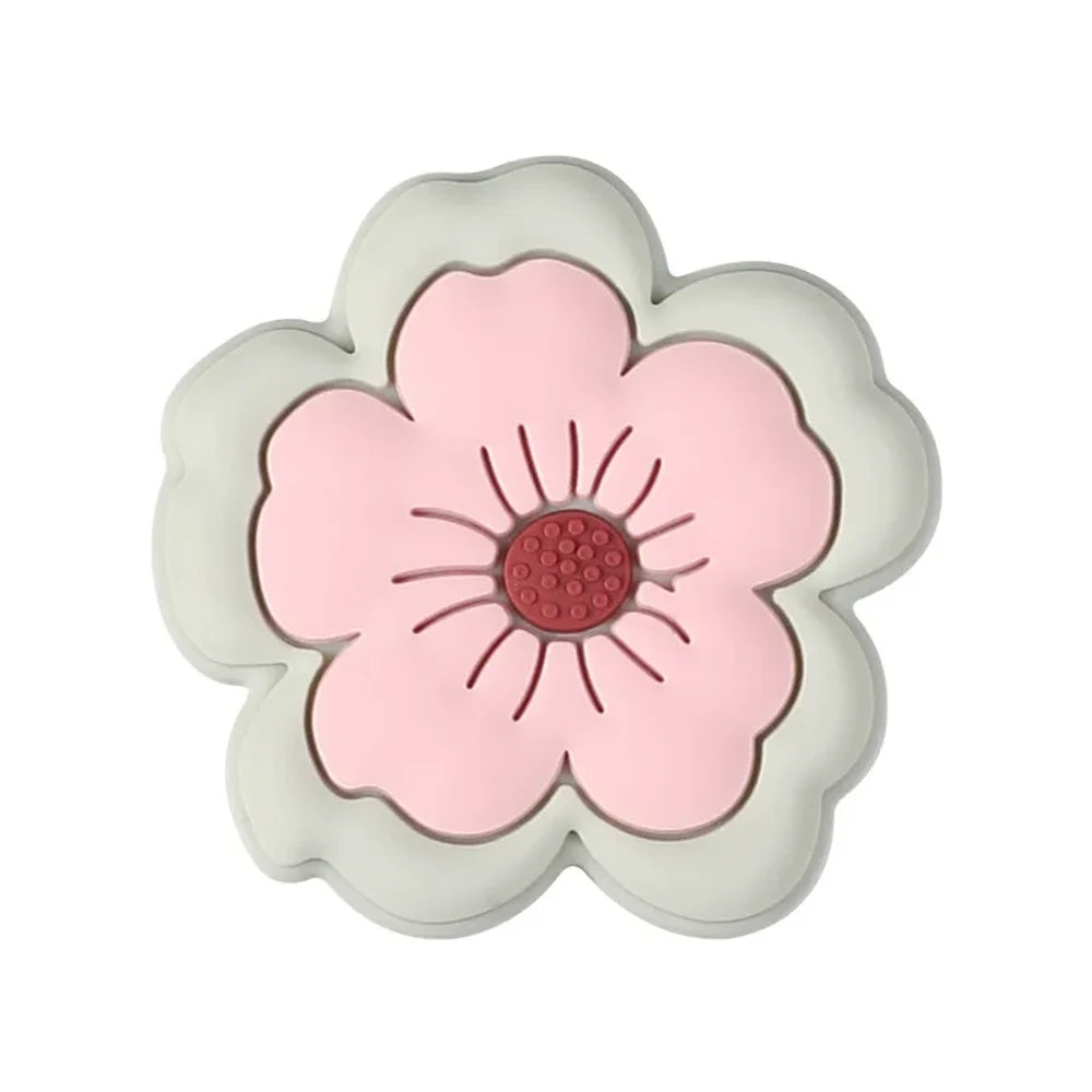 Flatback Flower Silicone Focal Beads for DIY Pens Keychains