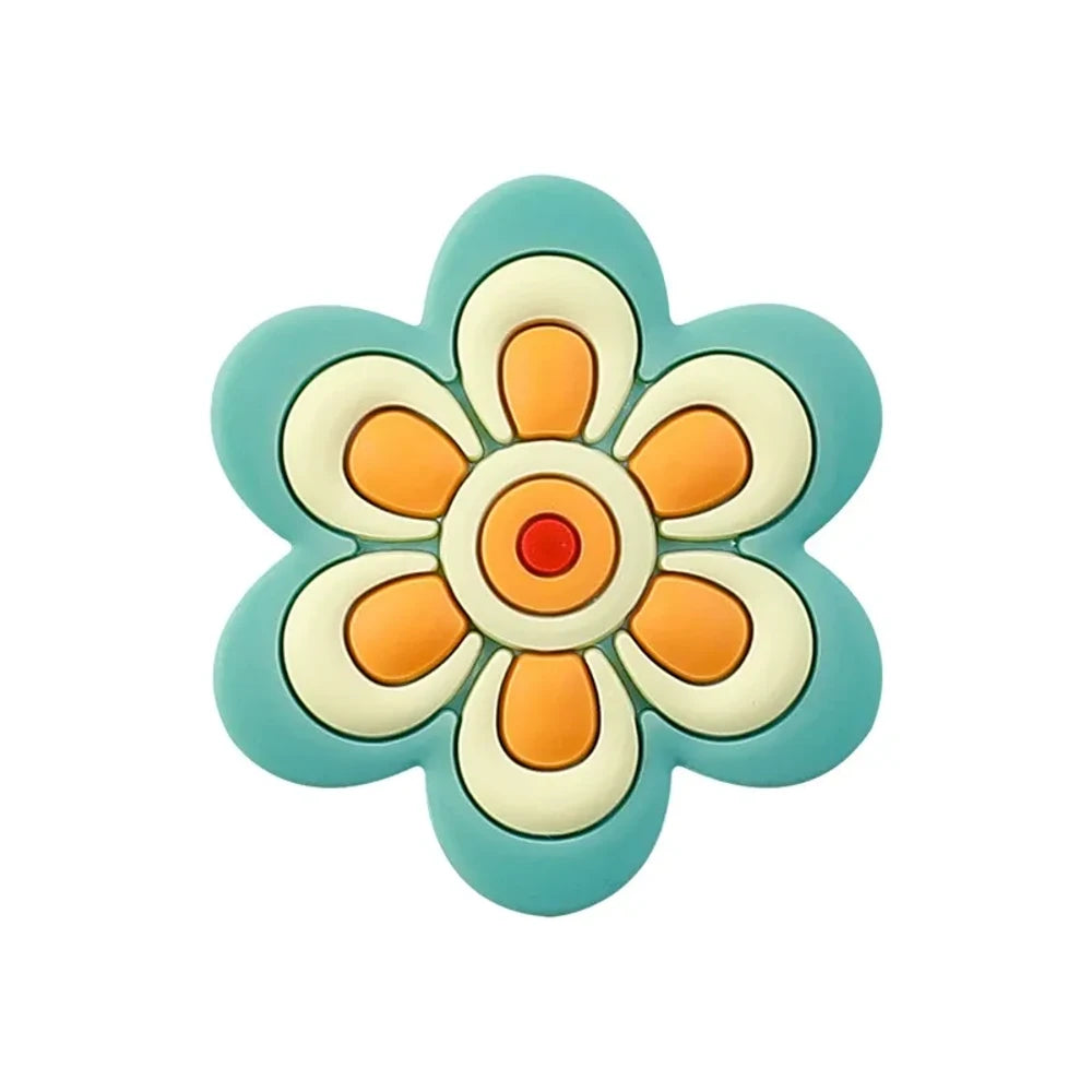 Flatback Flower Silicone Focal Beads for DIY Pens Keychains