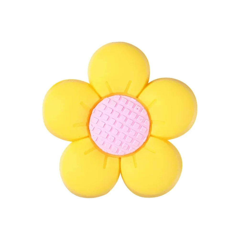 Flatback Flower Silicone Focal Beads for DIY Pens Keychains