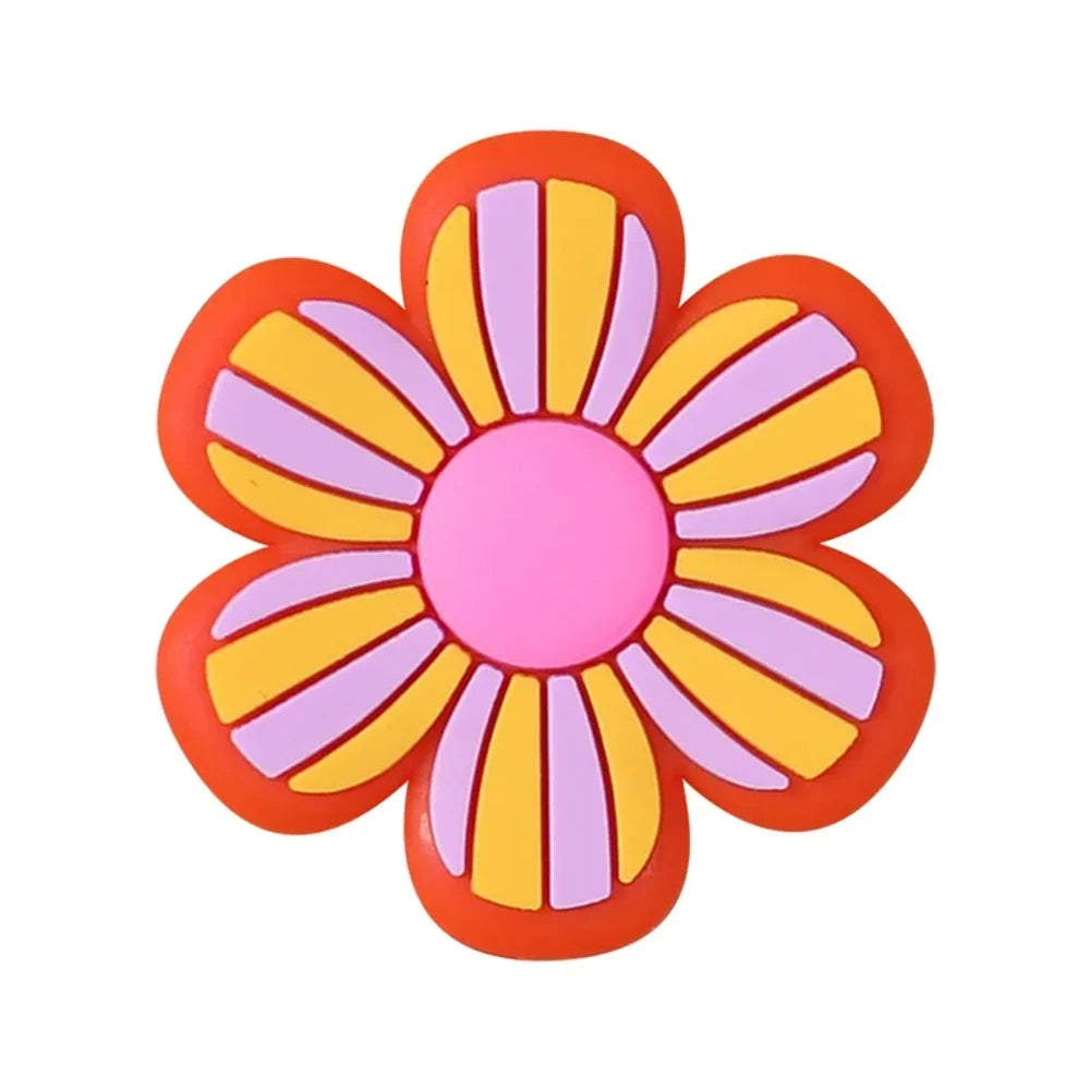 Flatback Flower Silicone Focal Beads for DIY Pens Keychains