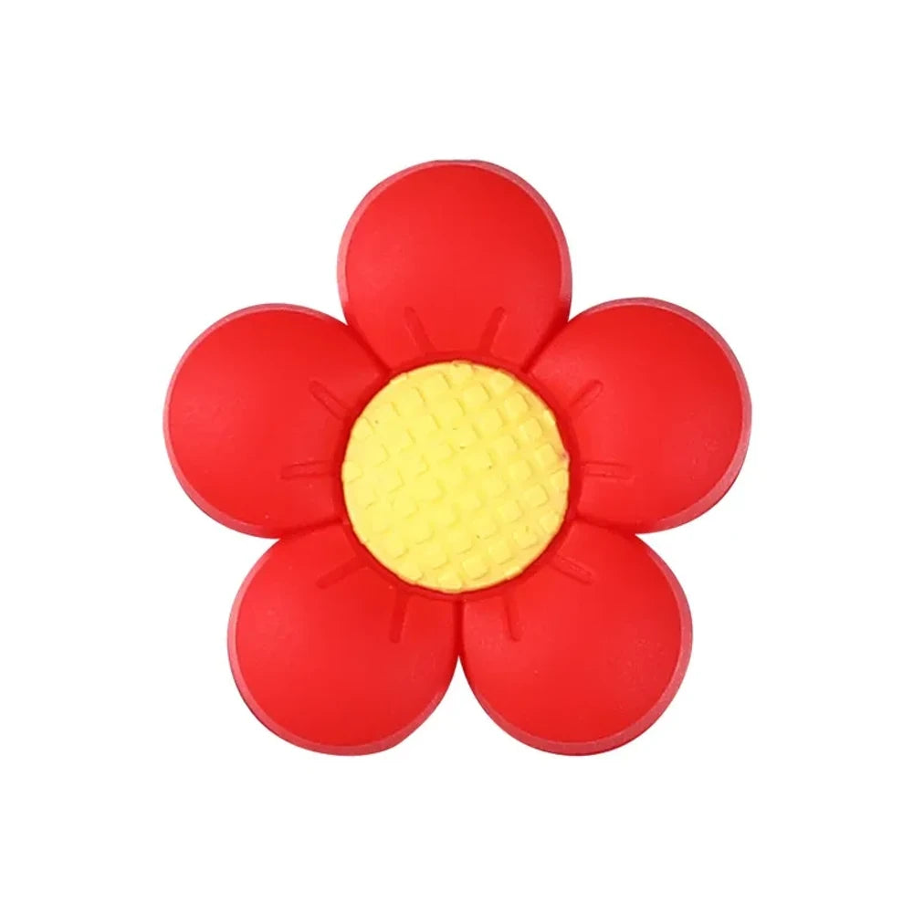 Flatback Flower Silicone Focal Beads for DIY Pens Keychains