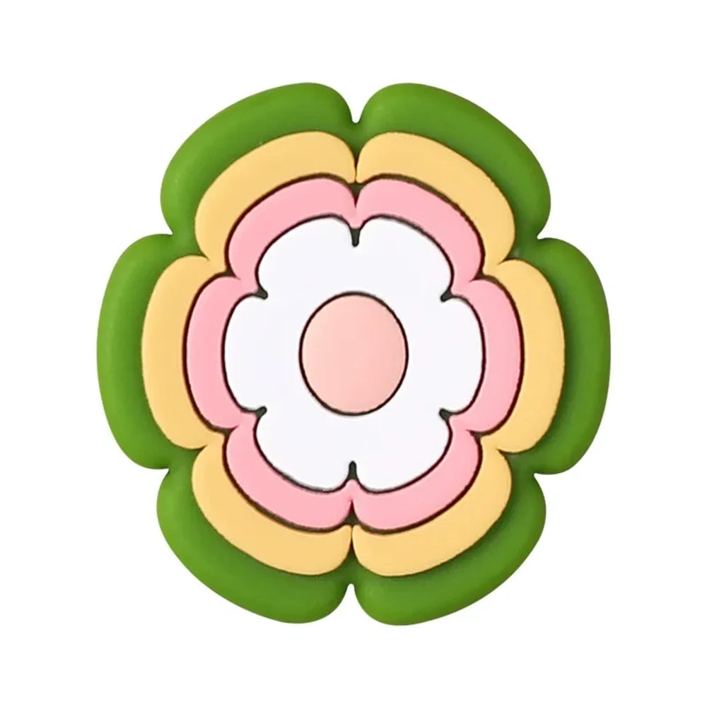 Flatback Flower Silicone Focal Beads for DIY Pens Keychains