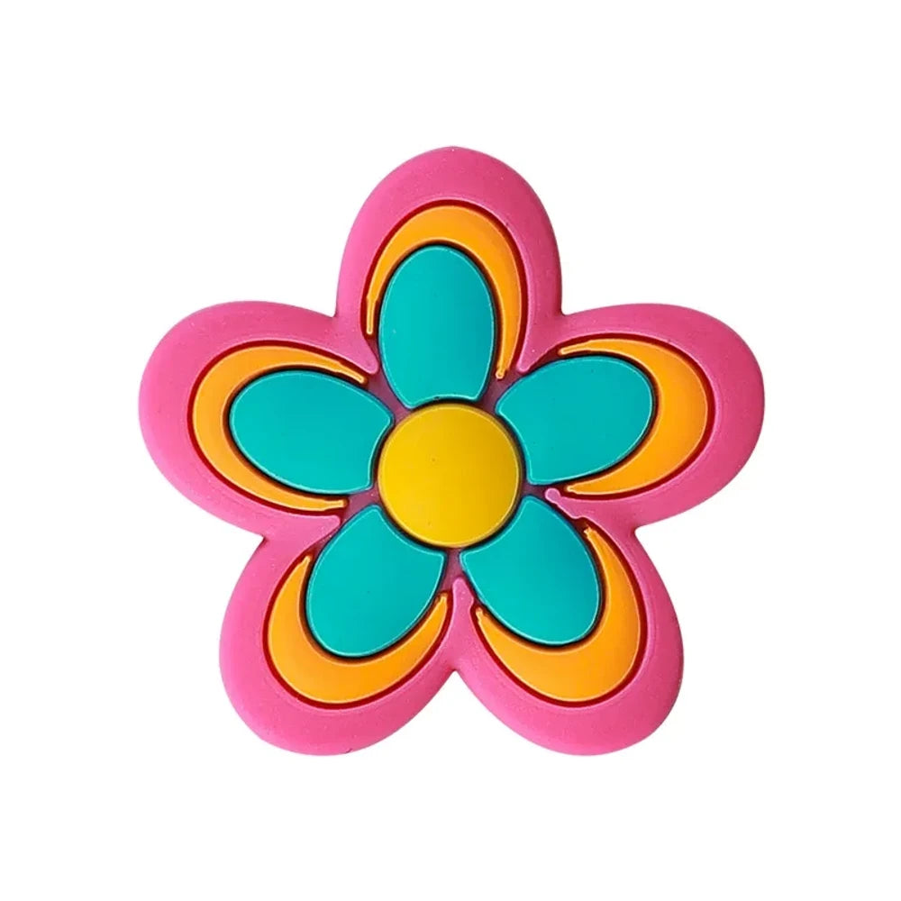 Flatback Flower Silicone Focal Beads for DIY Pens Keychains