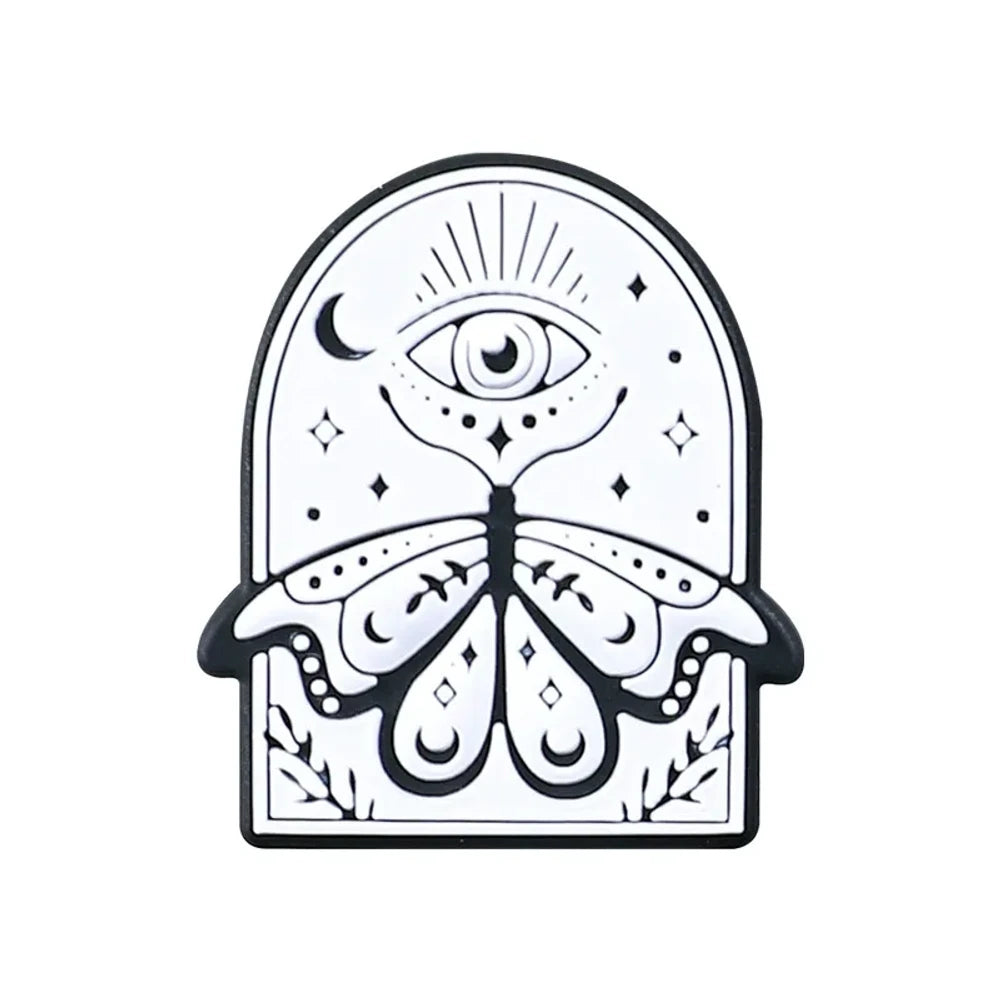 Flatback Gothic Style Silicone Focal Beads for DIY Pens Keychains