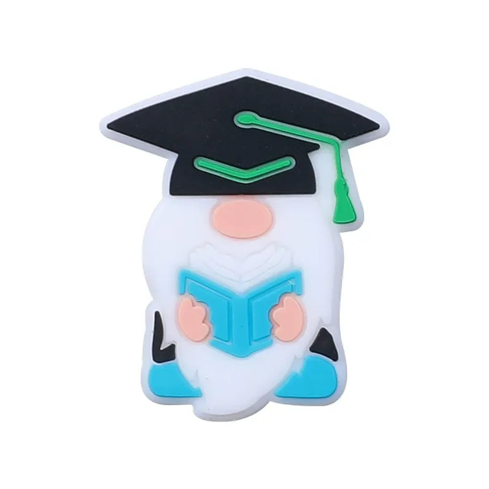 Flatback Graduation Season Silicone Focal Beads for DIY Pens Keychains