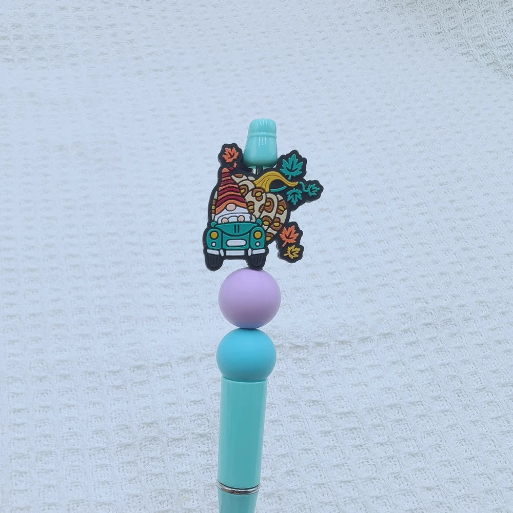 Flatback Halloween Car Series Silicone Focal Beads for DIY Pens Keychains