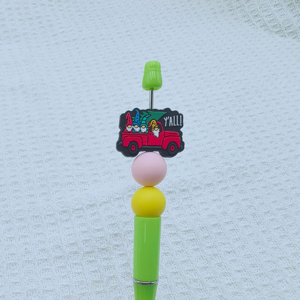 Flatback Halloween Car Series Silicone Focal Beads for DIY Pens Keychains