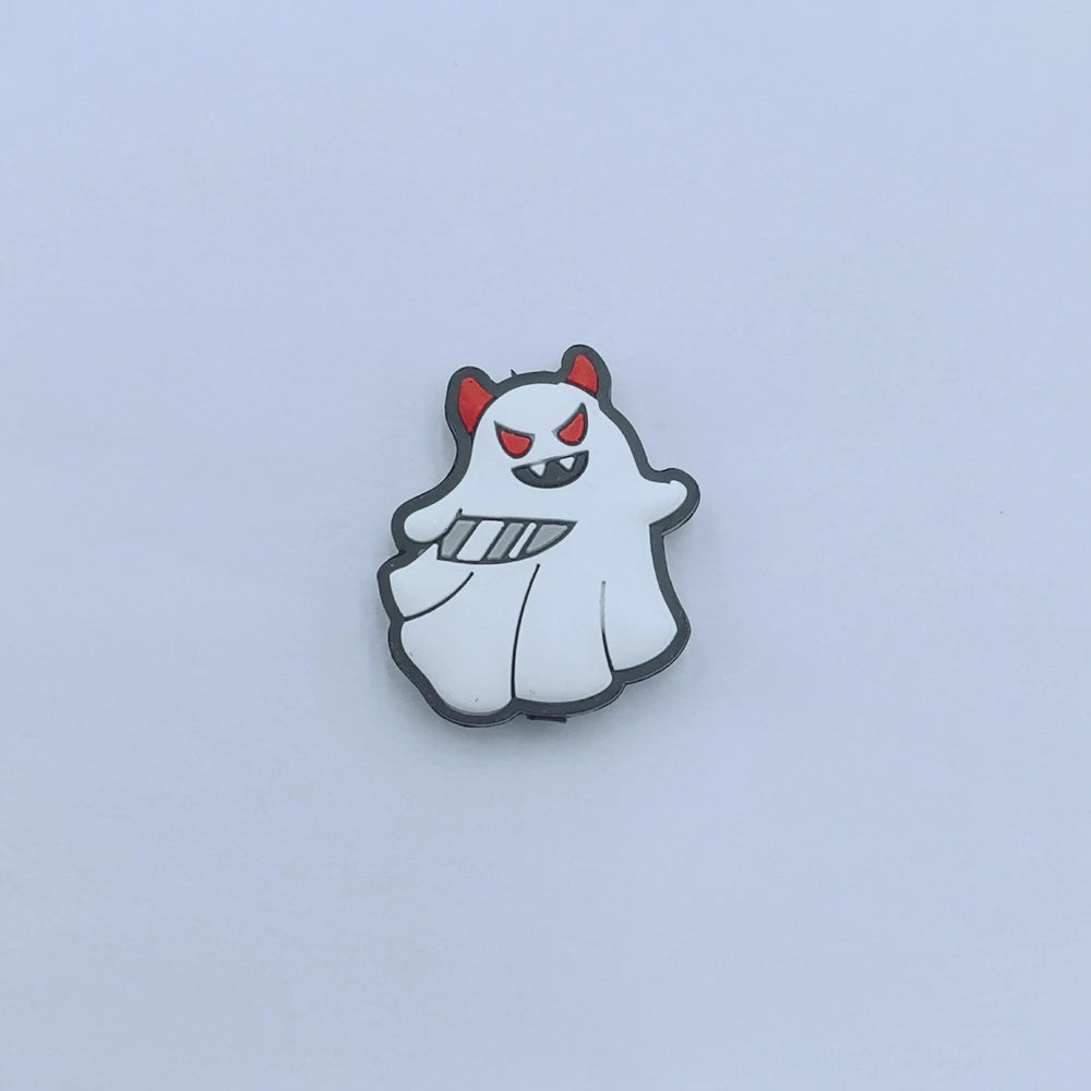 Flatback Halloween Ghost Series Silicone Focal Beads for DIY Pens Keychains
