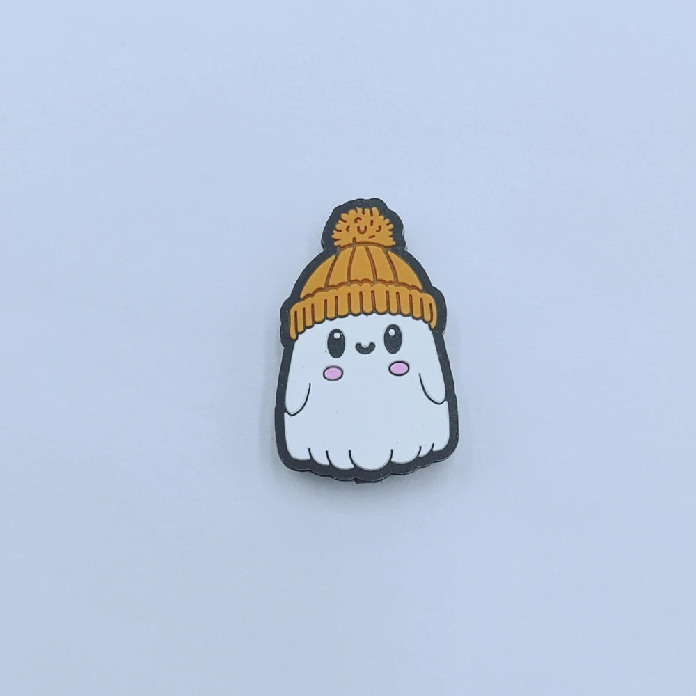 Flatback Halloween Ghost Series Silicone Focal Beads for DIY Pens Keychains