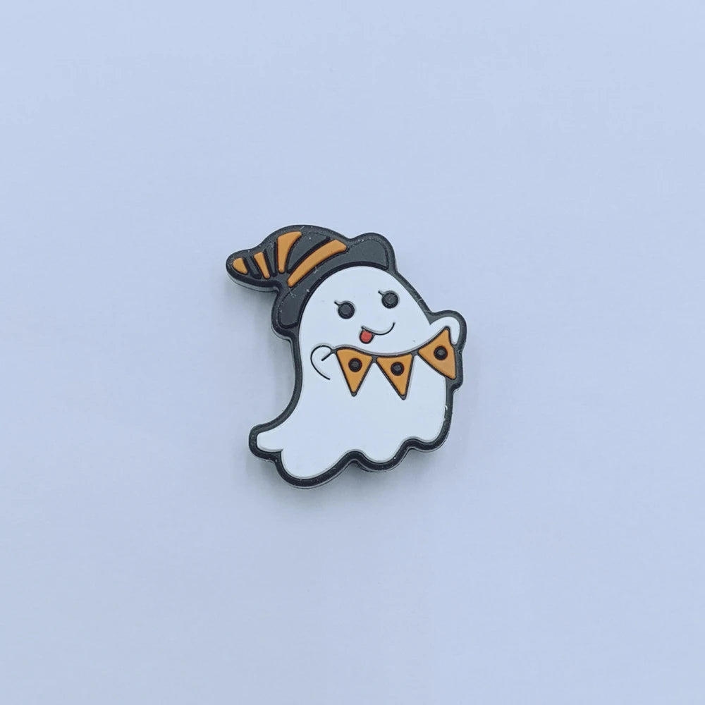 Flatback Halloween Ghost Series Silicone Focal Beads for DIY Pens Keychains
