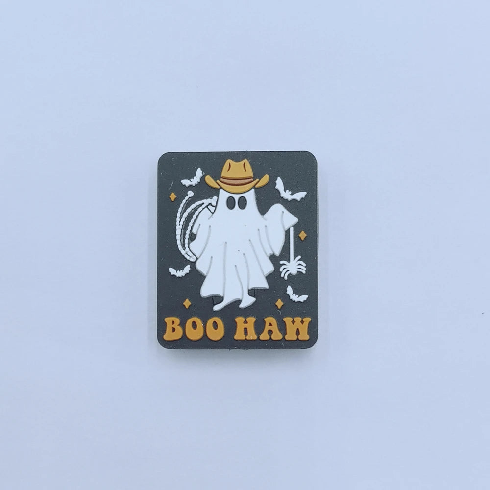 Flatback Halloween Ghost Series Silicone Focal Beads for DIY Pens Keychains