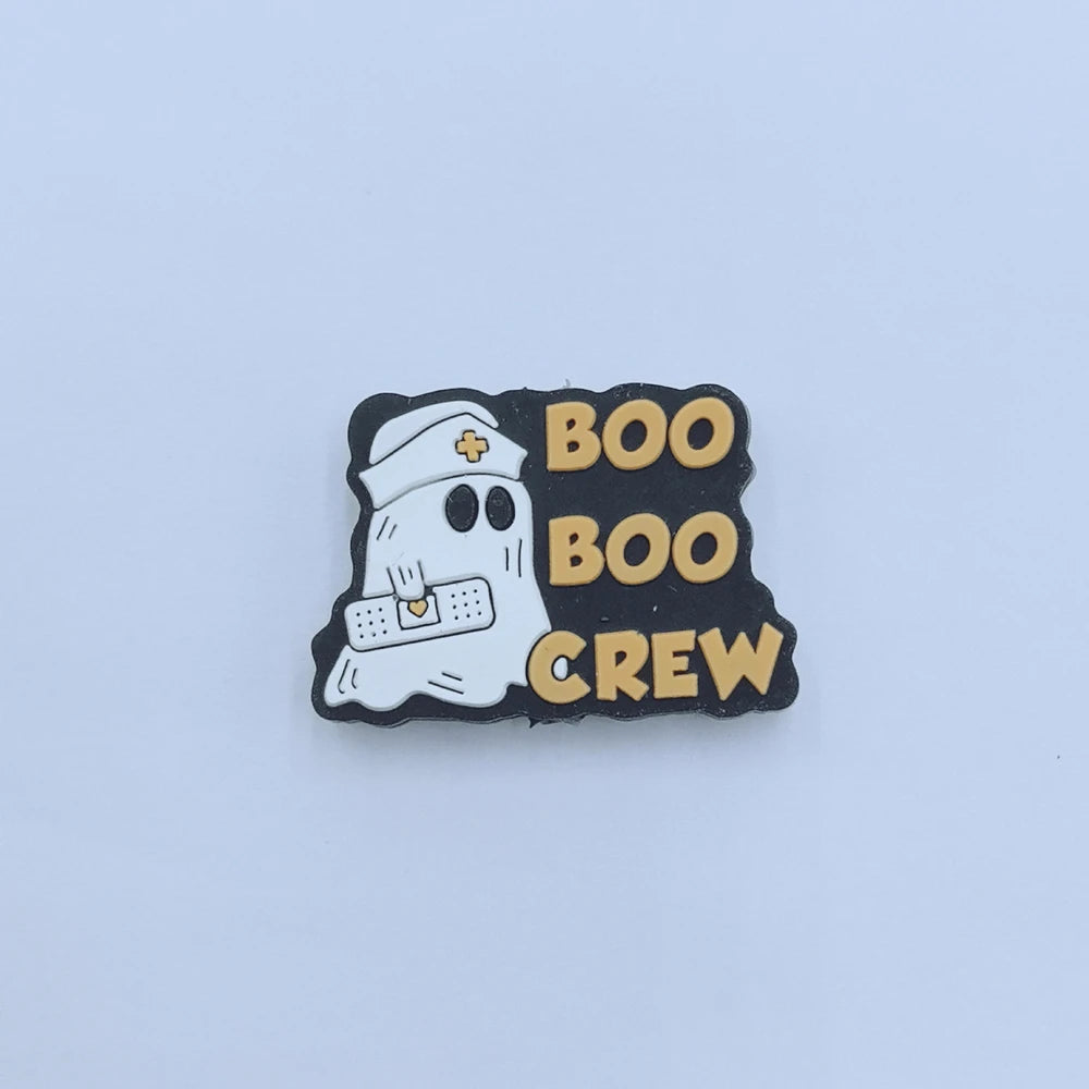 Flatback Halloween Ghost Series Silicone Focal Beads for DIY Pens Keychains