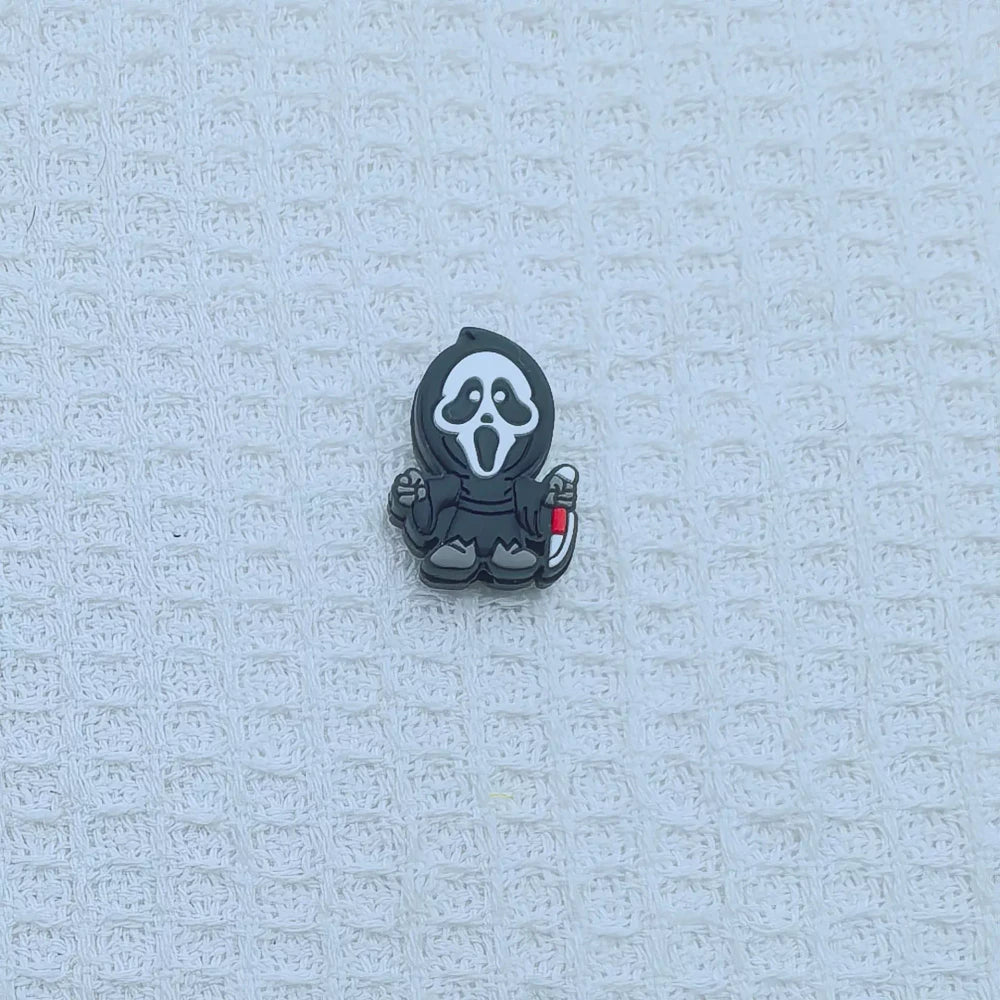 Flatback Halloween Ghosts Series Silicone Focal Beads for DIY Pens Keychains Bracelet