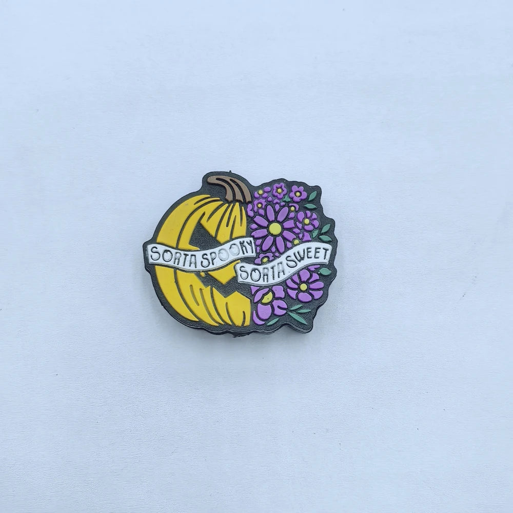 Flatback Halloween Pumpkin Series Silicone Focal Beads for DIY Pens Keychains