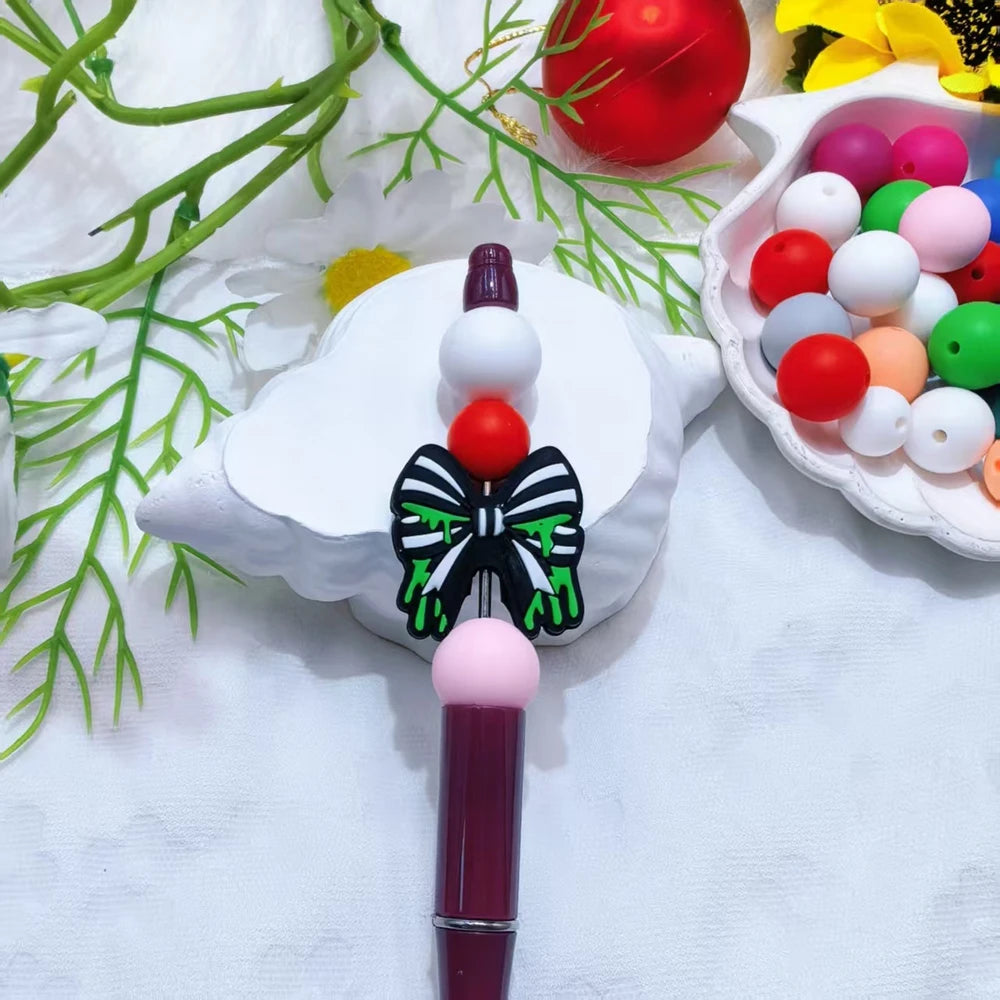 Flatback Halloween Series Silicone Focal Beads for DIY Pens Bracelet Keychains