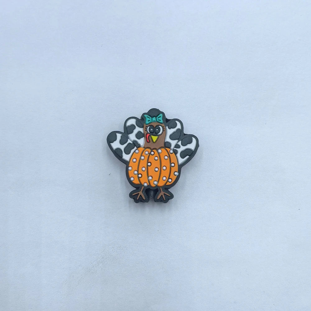 Flatback Halloween Series Silicone Focal Beads for DIY Pens Keychains