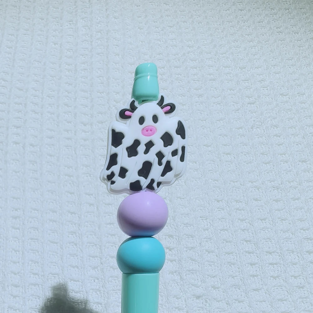 Flatback Halloween Series Silicone Focal Beads for DIY Pens Keychains