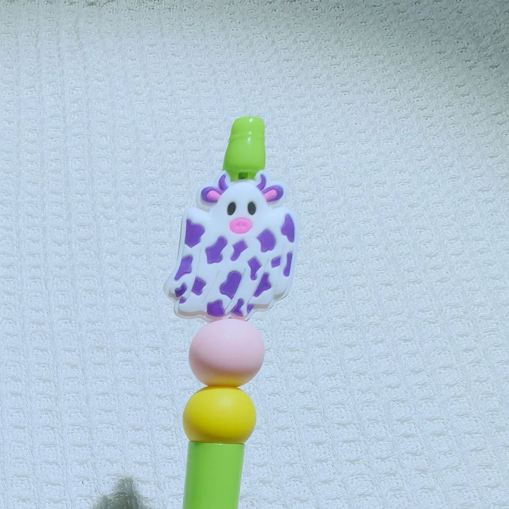 Flatback Halloween Series Silicone Focal Beads for DIY Pens Keychains