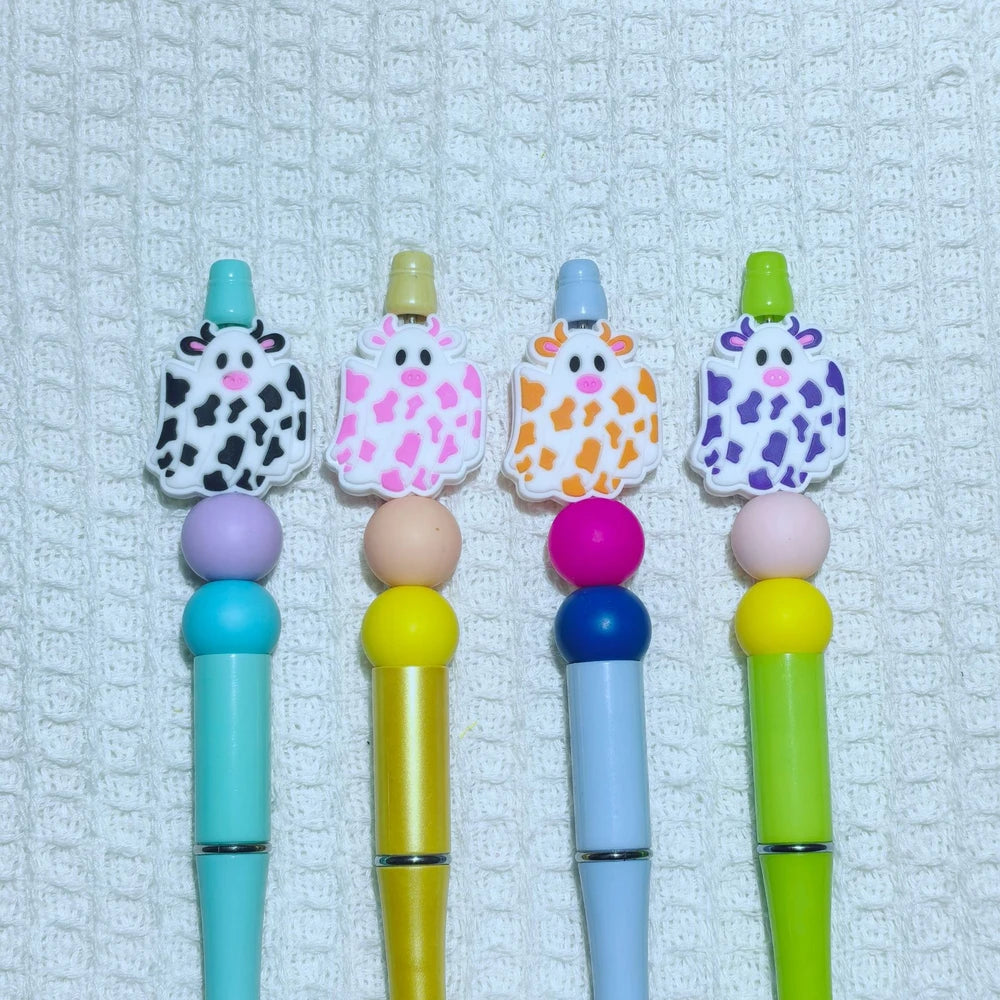 Flatback Halloween Series Silicone Focal Beads for DIY Pens Keychains