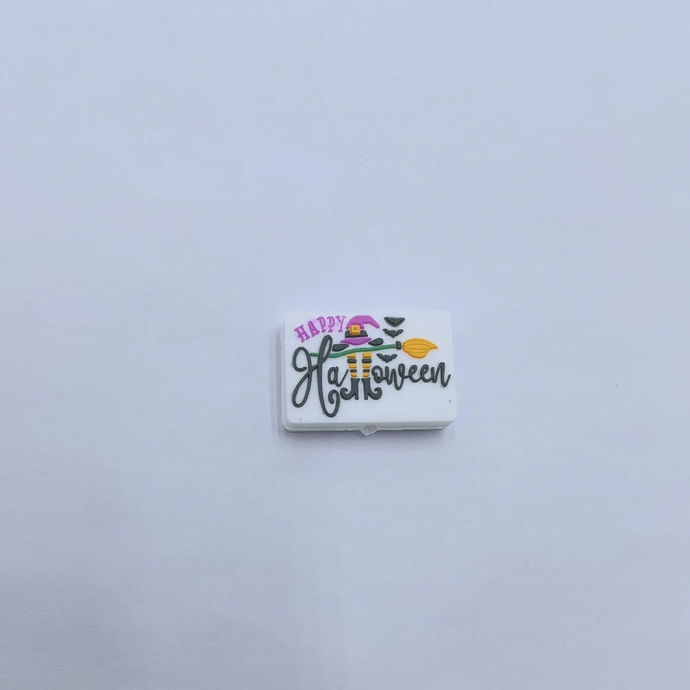 Flatback Halloween Series Silicone Focal Beads for DIY Pens Keychains